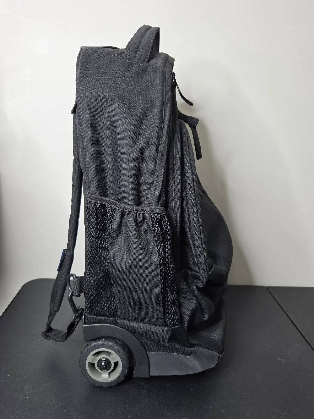 JanSport Driver 8 Black Rolling Backpack Wheeled Travel Bag
